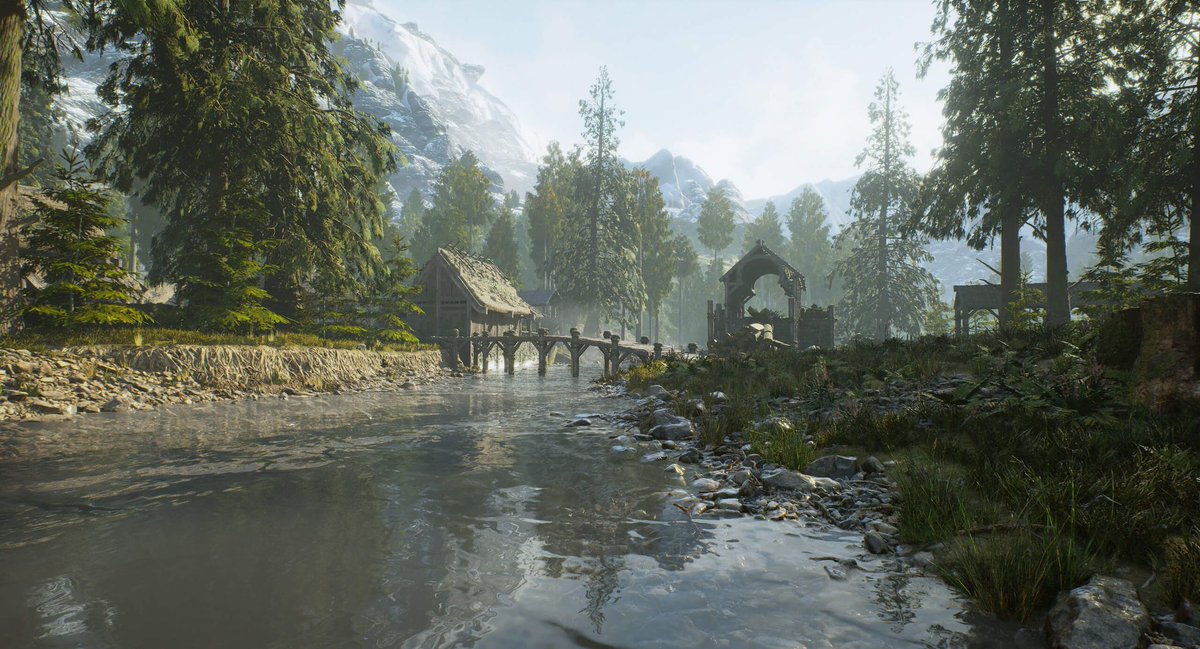 elliepeek's tweet image. looking at skyrim in the unreal engine 5 has me shaking and crying and throwing up