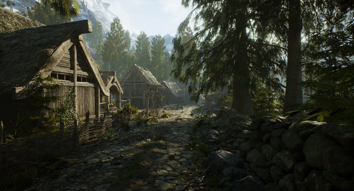 elliepeek's tweet image. looking at skyrim in the unreal engine 5 has me shaking and crying and throwing up