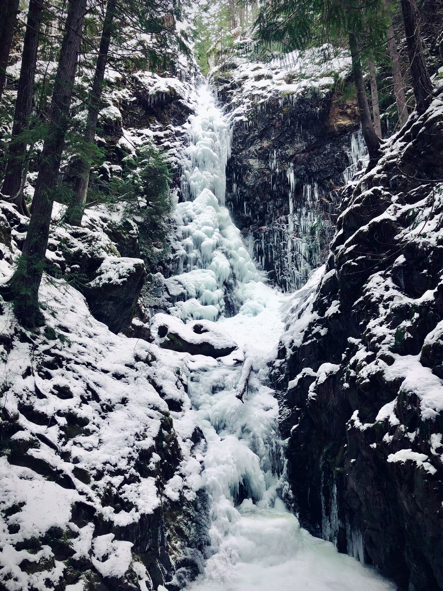 alexstuharris's tweet photo. A frozen Lupin Falls in Strathcona Provincial Park near Campbell River #bcfreeze #bcstorm #WinterWonderland 🌲🏔❄️ https://t.co/T8CQY3Hj7B