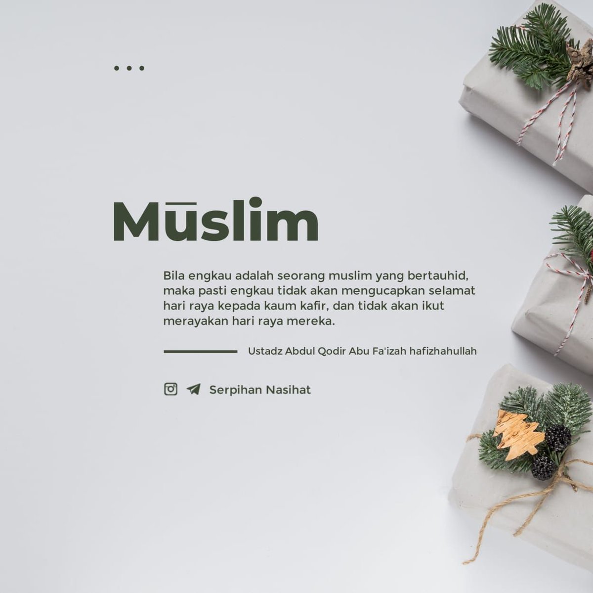abufaizah03's tweet photo. Muslim Bertauhid https://t.co/JVrcB0PsGC
