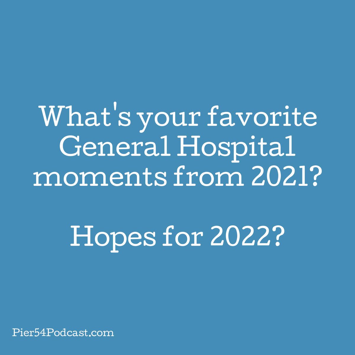 AGHPodcast's tweet photo. Comment below what you loved the most from @GeneralHospital in 2021 and what you're hoping to see in 2022! 

#generalhospitalfans #GeneralHospital #gh  #generalhospitalrecap #generalhospitalpodcast #2021recap #hopesfor2022 https://t.co/fQZwZke4O7