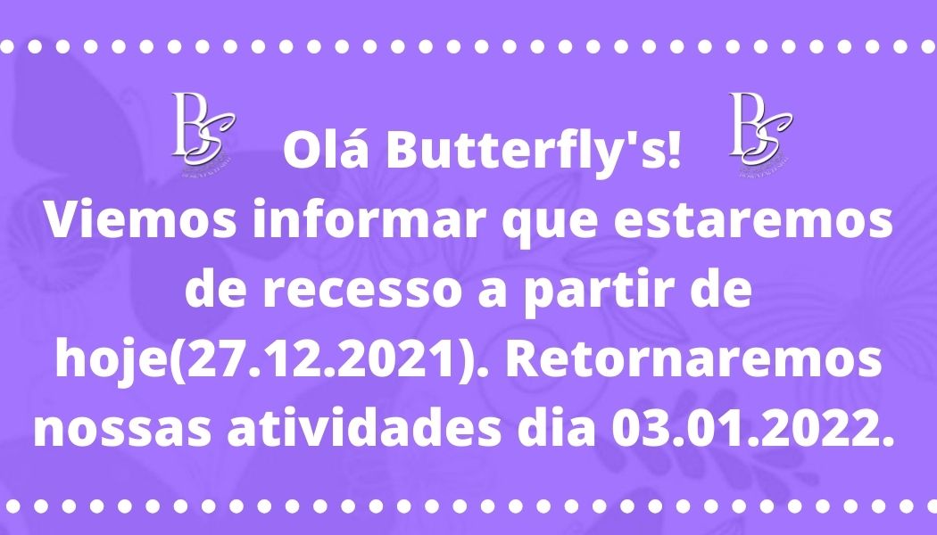 ButterflyStore_'s tweet photo. Boa noite Butterfly's! 
Passando para deixar nosso informe de recesso! 💖 https://t.co/etPWbtAUwz