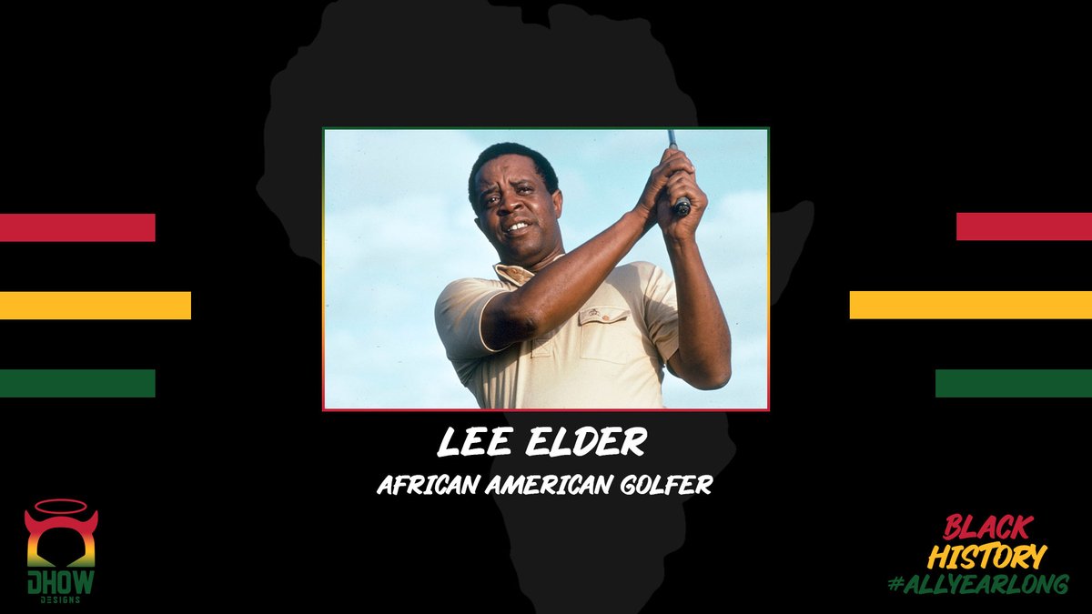 Today we celebrate Lee Elder, a member of the UGA, PGA, and PGA Senior Tour. Elder was the first African American to break the color barrier and play in the Masters Golf Tournament. 

#DHowDesigns #PGA #BlackGolfers # #blackhistory #AllYearLong