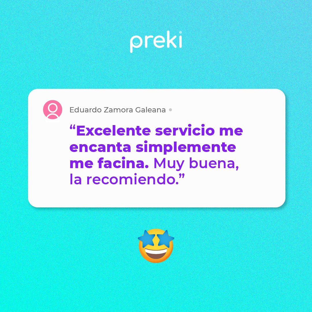 GoPreki's tweet photo. Nuestros clientes opinan.

¿Qué estás esperando para digitalizar tu negocio con #Preki?

#EcommerceParaTodos https://t.co/AXqVzVqmo0