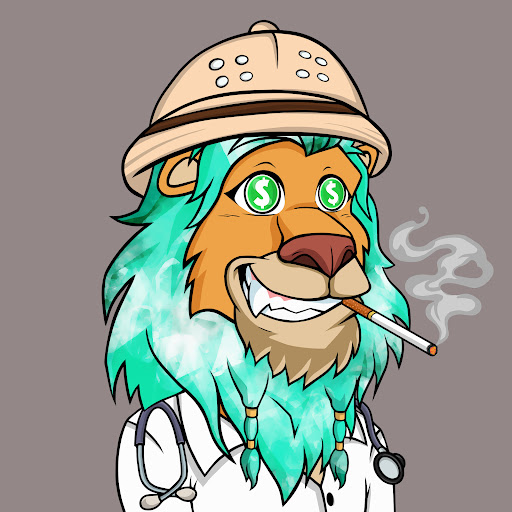 e4c4's tweet photo. Roared into the pride with this crazy cat from @LazyLionsNFT . Think I'll call him the Mad Money Doc, or Mad MD for short 🤑🦁👑
#LazyLions #MadMD #ROAR https://t.co/0iv3nFNmkq