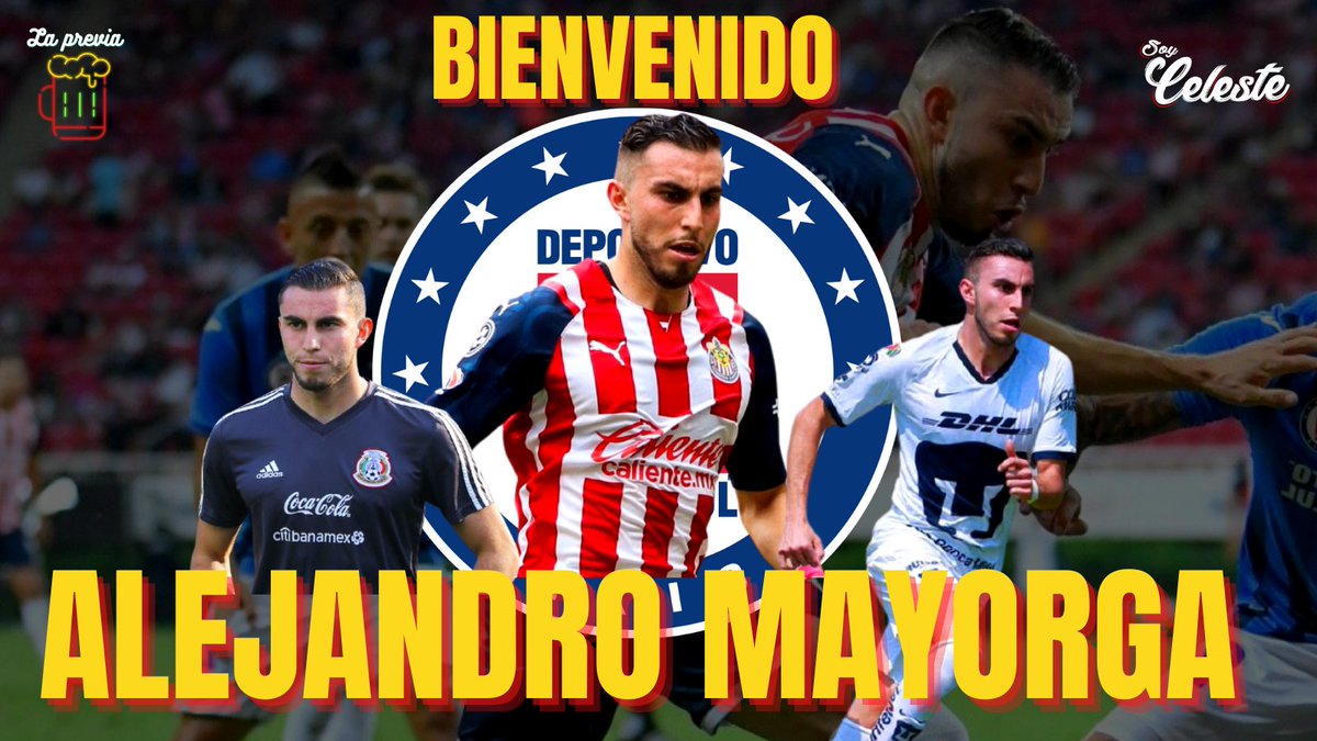 Foodpicks1's tweet photo. 🎉⚽️¡BIENVENIDO MAYORGA!🎉⚽️
Por fin tendremos un lateral izquierdo nominal y que mejor que uno de los más destacados de la LigaMX 🇲🇽
Con 24 años desde Victoria Durango a la Noria bajando del avión con una sonrisa 💙🚂
#CruzAzul #Chivas #AlejandroMayorga #LigaMx https://t.co/D3OgSrVajt