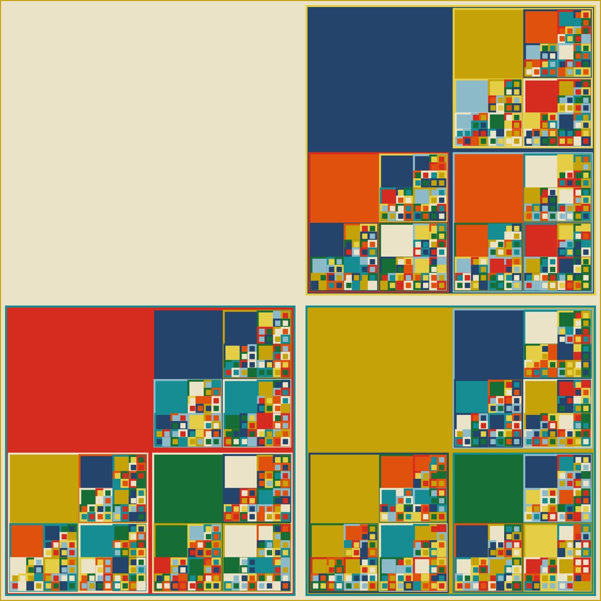 _blackkarat's tweet photo. Color pattern exploration in #p5js #processing #generativeart https://t.co/7BxcFTKtts