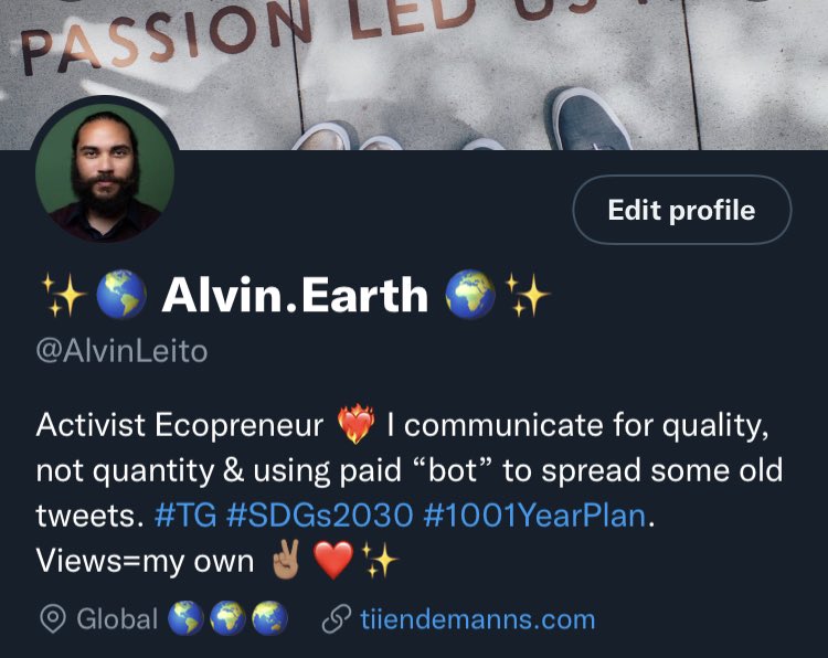 AlvinLeito's tweet photo. Even though I find the old bio more personal & “aesthetically” pleasing, I’m going now with a more “practical” and to-the-point one.
This must be the one for the foreseeable future!
#TG #TiiendemannsGroup #Viisiit #PreciousChips #Socialimpact #socialgood #innovation https://t.co/E8lwZ4OCY6