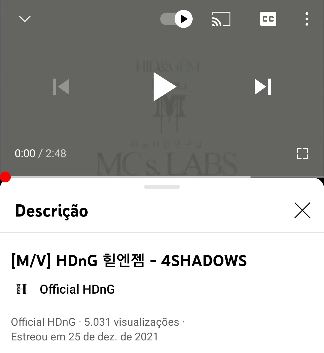 HDnGProject's tweet photo. 📈 | 27.12.21 - 4SHADOWS passou dos 5k views no canal oficial do HDnG.

🔗https://t.co/W1j15fFY4w

#HDnG #4SHADOWS https://t.co/0JggVvomge