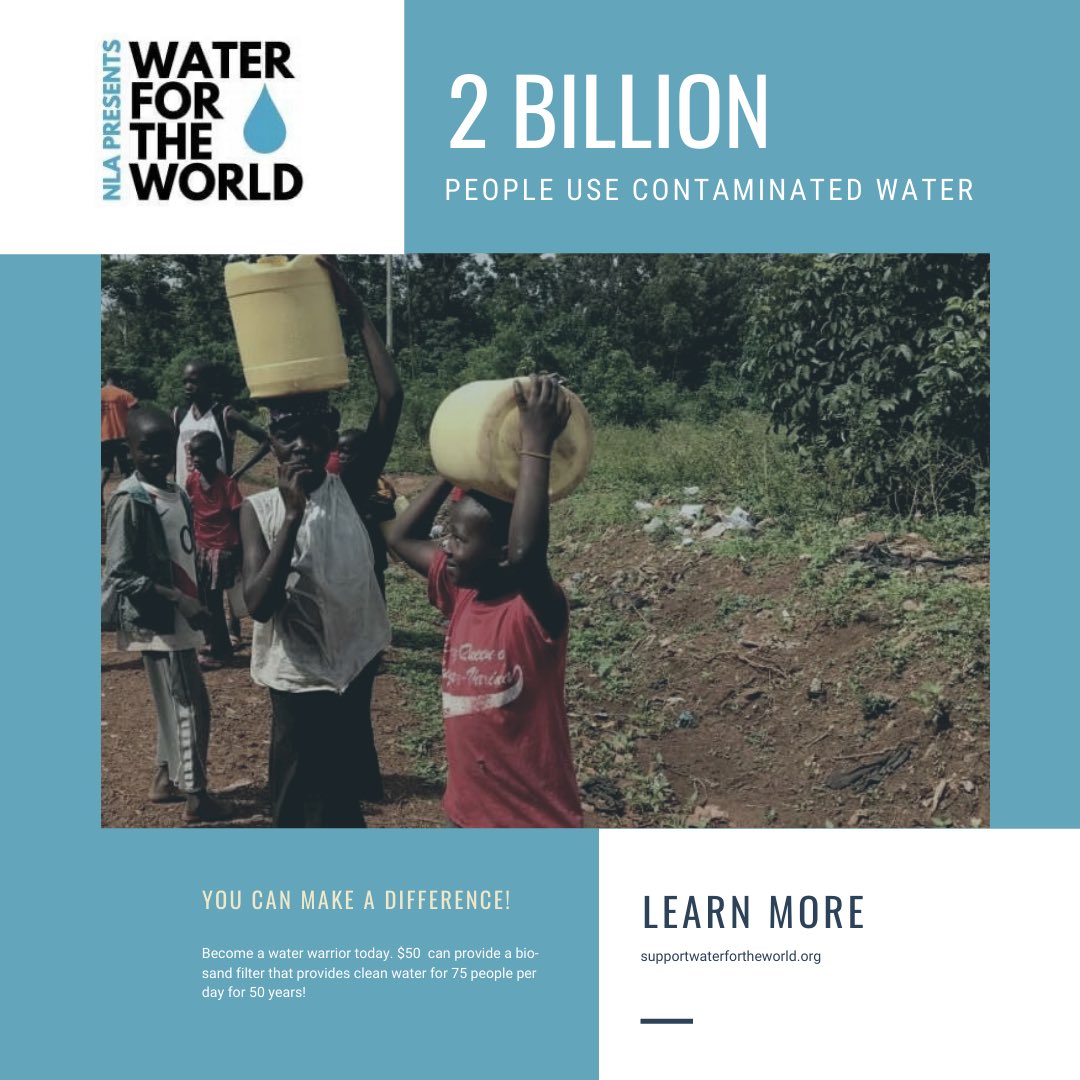 Globally, at least 2 billion people use contaminated water, which can transmit diseases. Safe, readily accessible water is essential to public health. 

We believe that clean water is a human right. Everyone deserves access to clean, safe, affordable water. #dogood #causes