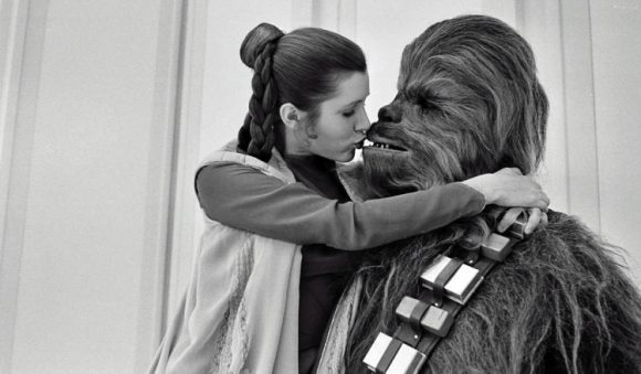 Carrie Fisher and Peter Mayhew https://t.co/oLySUMgo0E