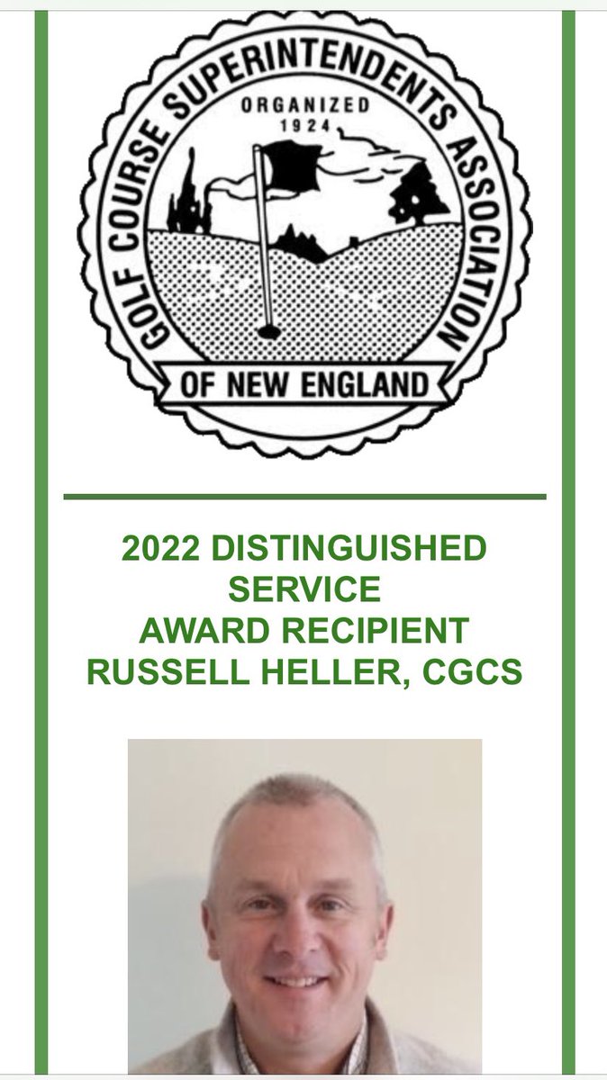 Some much deserved recognition  for <a href="/fpsuper/">Russell Heller</a>.  Great superintendent, funny dude and good friend.  Well done, Russ.