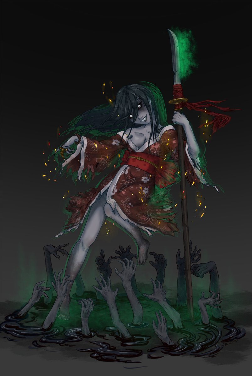Nerium (@neriumoleandra) on Twitter photo For Secret Santa this year I drew the delightfully spooky Hisako from Killer Instinct for <a href="/curubethion/">Curubethion</a>! For Secret Santa this year I drew the delightfully spooky Hisako from Killer Instinct for <a href="/curubethion/">Curubethion</a>!