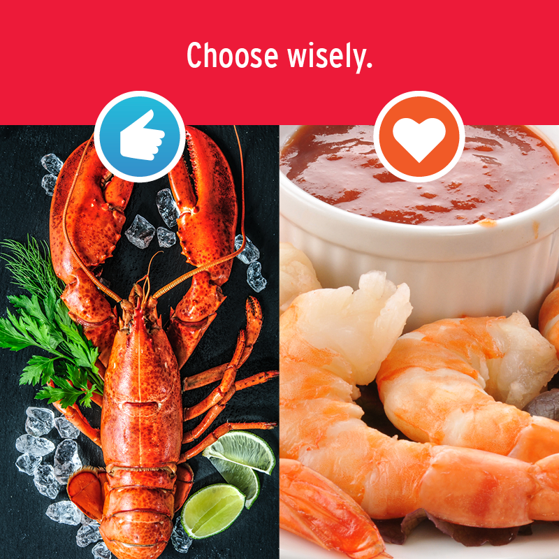 FoodsSpartan's tweet photo. Which will you choose? Like for Lobster. Love for Shrimp https://t.co/BV2wkQP488