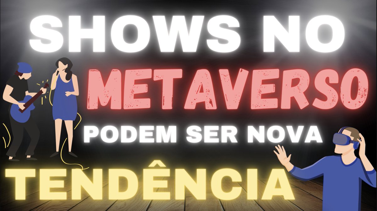 CriptoVilla's tweet photo. 📺LIVE: SHOWS no METAVERSO? SERÁ UMA TENDÊNCIA EM BREVE?

LIVE às 21:00, aqui 👇👇👇

>> https://t.co/WV8py5FaNT

#Cripto #Criptomoedas #investimento #Bitcoin https://t.co/wpatwYTdRd
