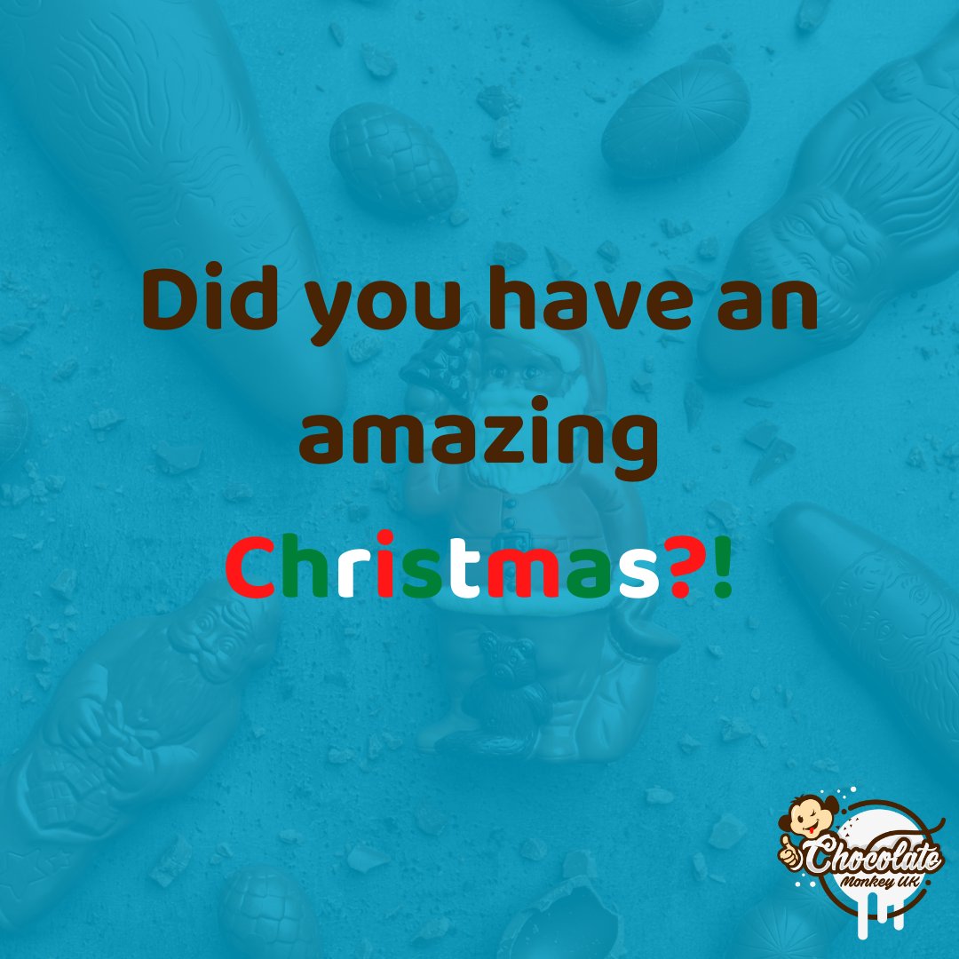 chocomonkeyuk's tweet photo. We hope you had an incredible, chocolate-filled festive season! Let us know what you have been up in the comments 🤩🍫

#chocolate #chocolatemonkeyuk #christmas #christmaschocolate https://t.co/fdQO6JwRZn