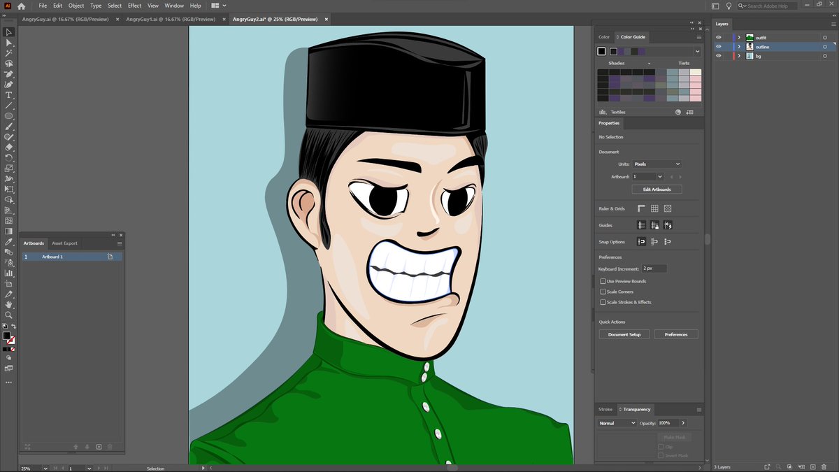 AngryGuyMY's tweet photo. What do you think about it.. in Malaysian Malay costume #NFT #NFTs #NFTCommunity #angryguymy #drawing https://t.co/ehqgW5Exog