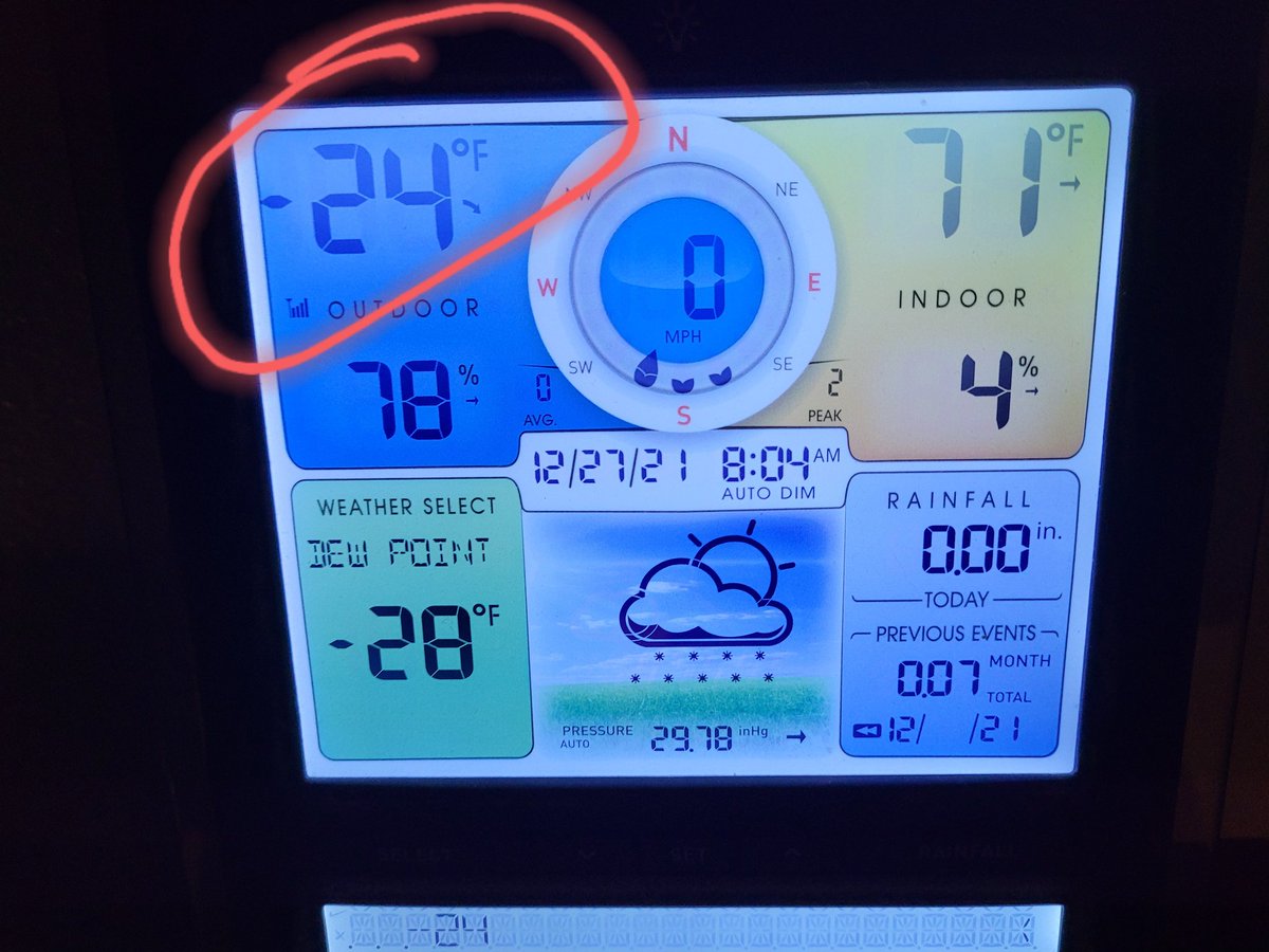 Little bit cool today. Lucky RF doesn't much but I won't be operating outside for a while. #hamradio #winter #cold #todamncold #qrp