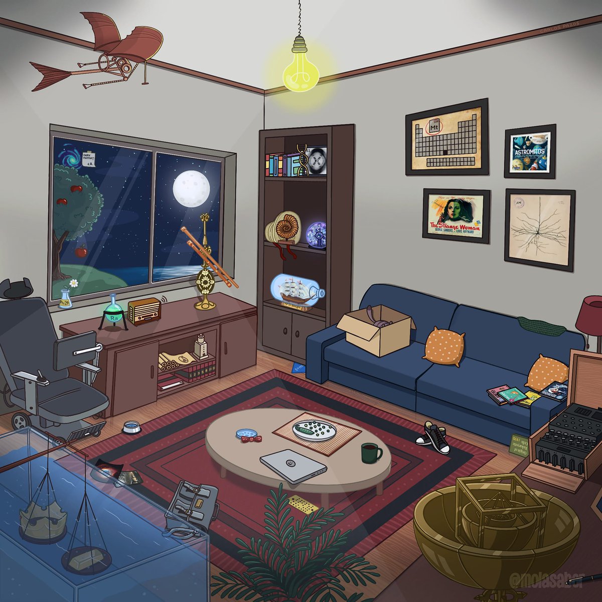 Por lo visto en la imagen hay 28 científicos. Me faltan 6.

Me echáis una mano, por favor? Si no lo averiguo no voy a poder dormir.