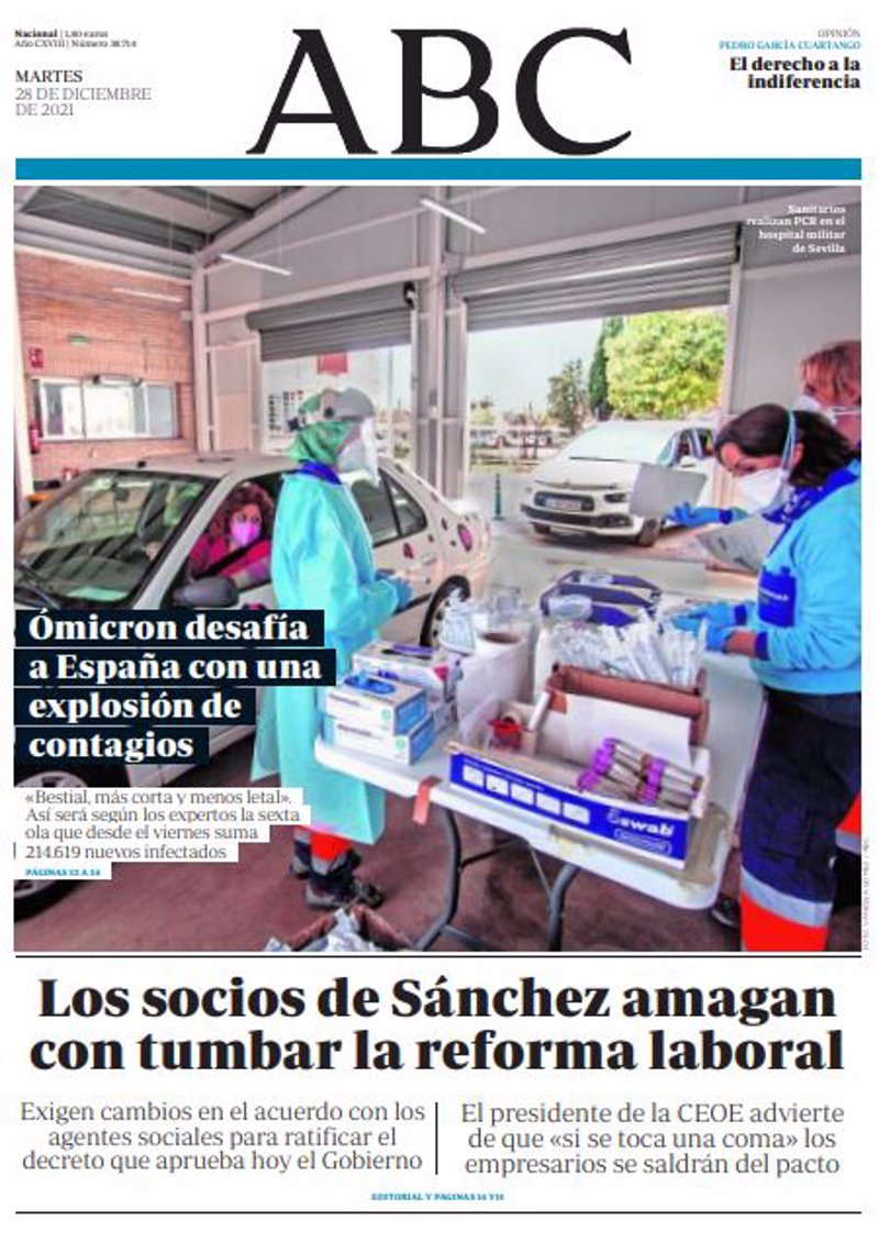 elboletinmadrid's tweet photo. #ResumenDePrensa #PrimerasEdiciones
La sexta ola y las medidas de las Comunidades Autónomas para contenerla en las portadas
https://t.co/YhodsiHH5M https://t.co/3tgUAfgKfu