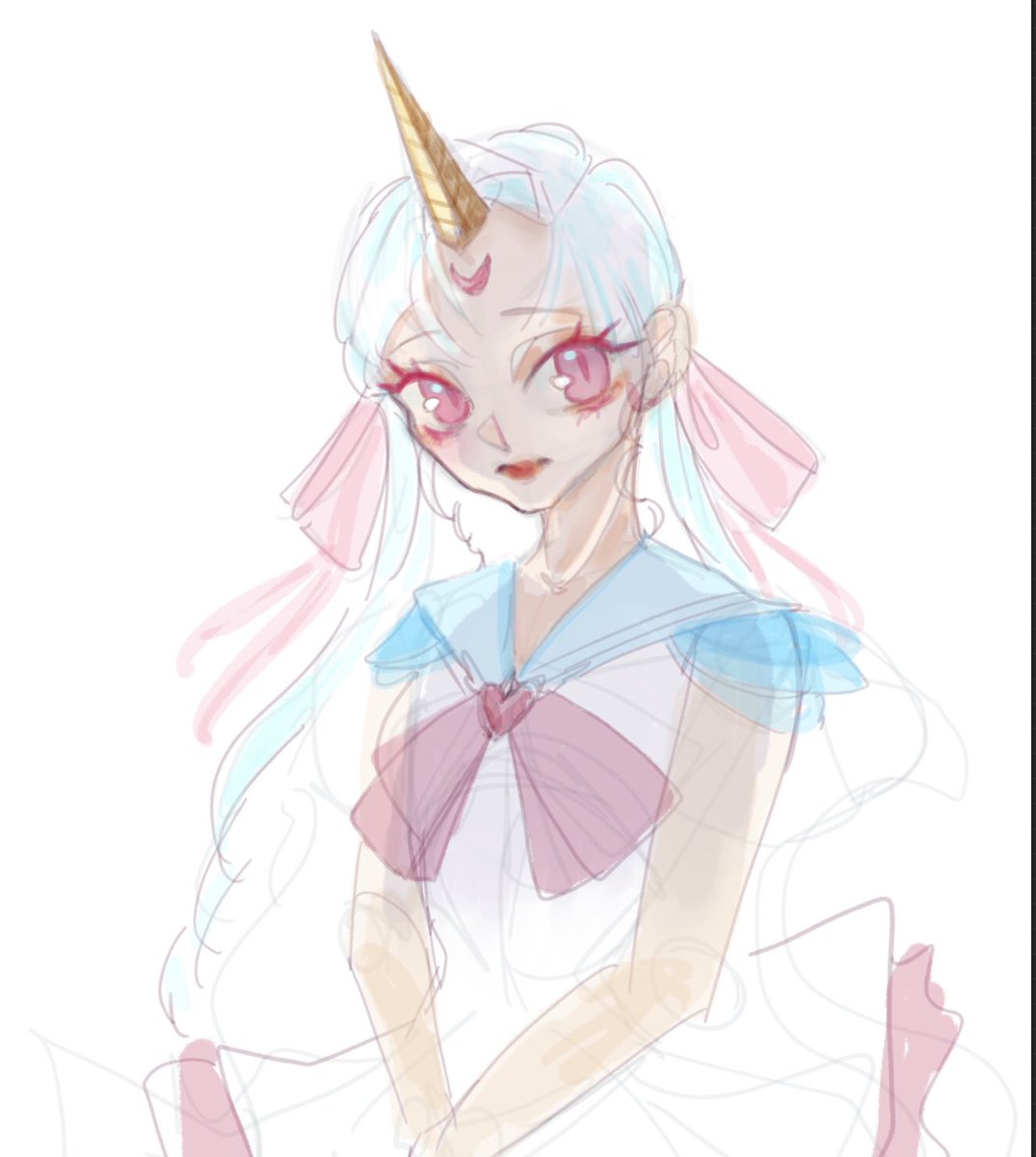 Axiomra's tweet photo. Sailor Moon fan art. 
Probably Chibiusa and Helios daughter.
Sailor Pegasus 🦄 Lmao
#SailorMoon #chibiusahelios #sailormoonfanart https://t.co/ChWPKI5TEj