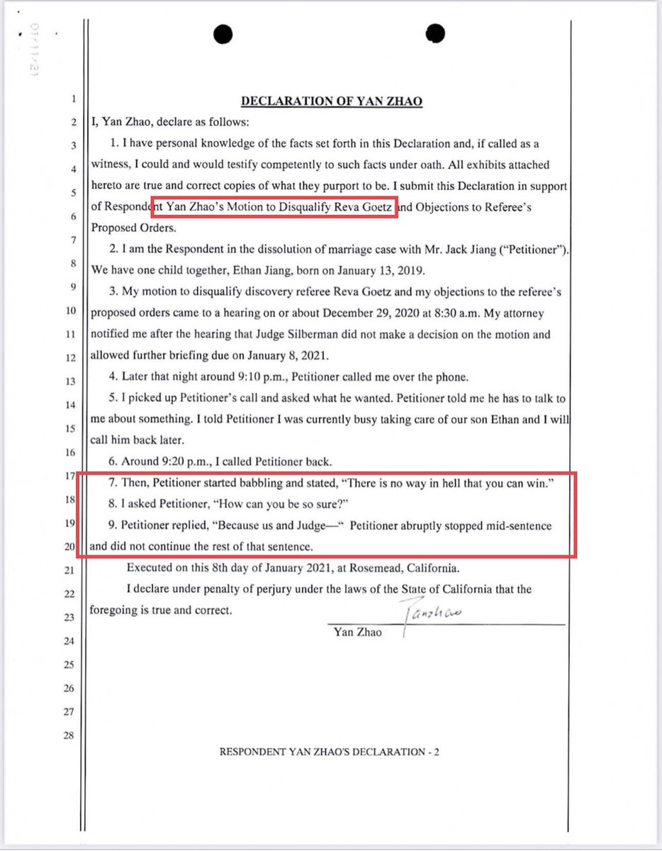 CorriganWright's tweet photo. This single mother, a Chinese native, has a case being heard before #revaGoetz.. the same judge that conspired to put @britneyspears under an illegal conservatorship. Her abuser recently taunted her, saying “there’s no way you can win,” and referenced the judge. Hm. @SusanBassi https://t.co/LkaIiJXEPJ
