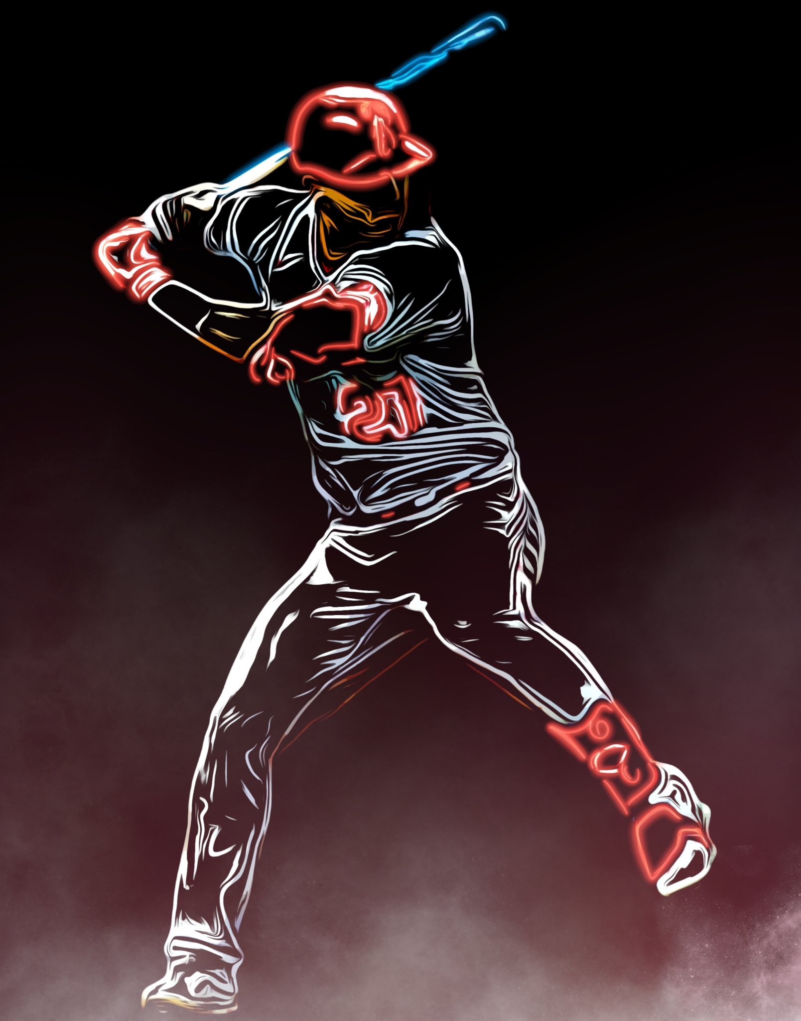 Art By James Ryan on X: Mike Trout 💥✍️ @MikeTrout