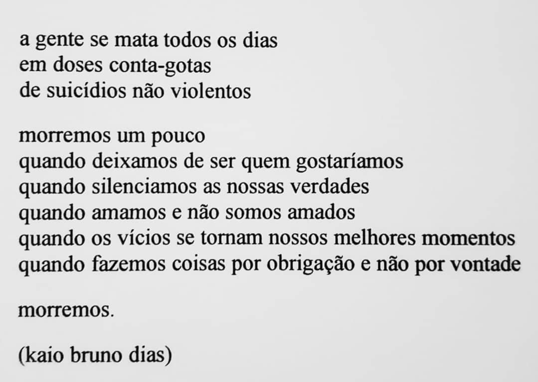 Nada é tão nosso quanto as nossas verdades as nossas vontades as