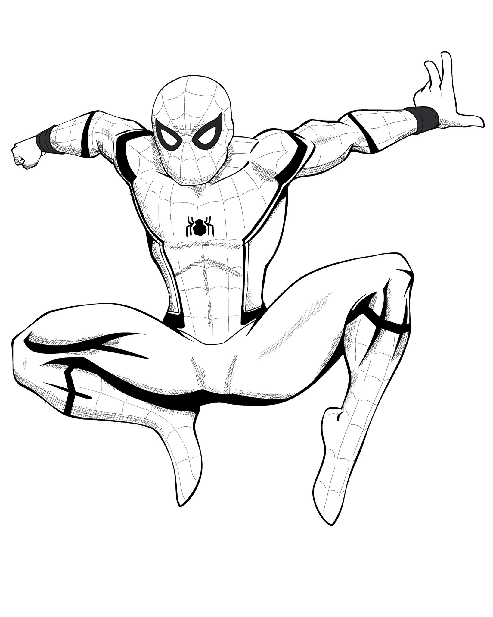 53 Coloring Pages Spiderman Tom Holland  Best HD