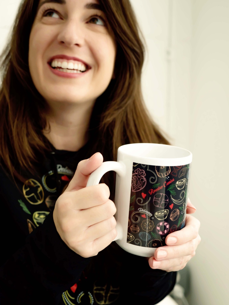 RoosterCamisa's tweet photo. Grab a cup of @saudadecoffee and curl up with your favorite Portuguese goodies. Time to relax after a busy holiday!

👉🏼Our Delicioso pattern is shown here on our coffee mug and newest lightweight hoodie. The perfect combo for chilling!

https://t.co/5loBXLXBNn https://t.co/rKsuo2a4oT