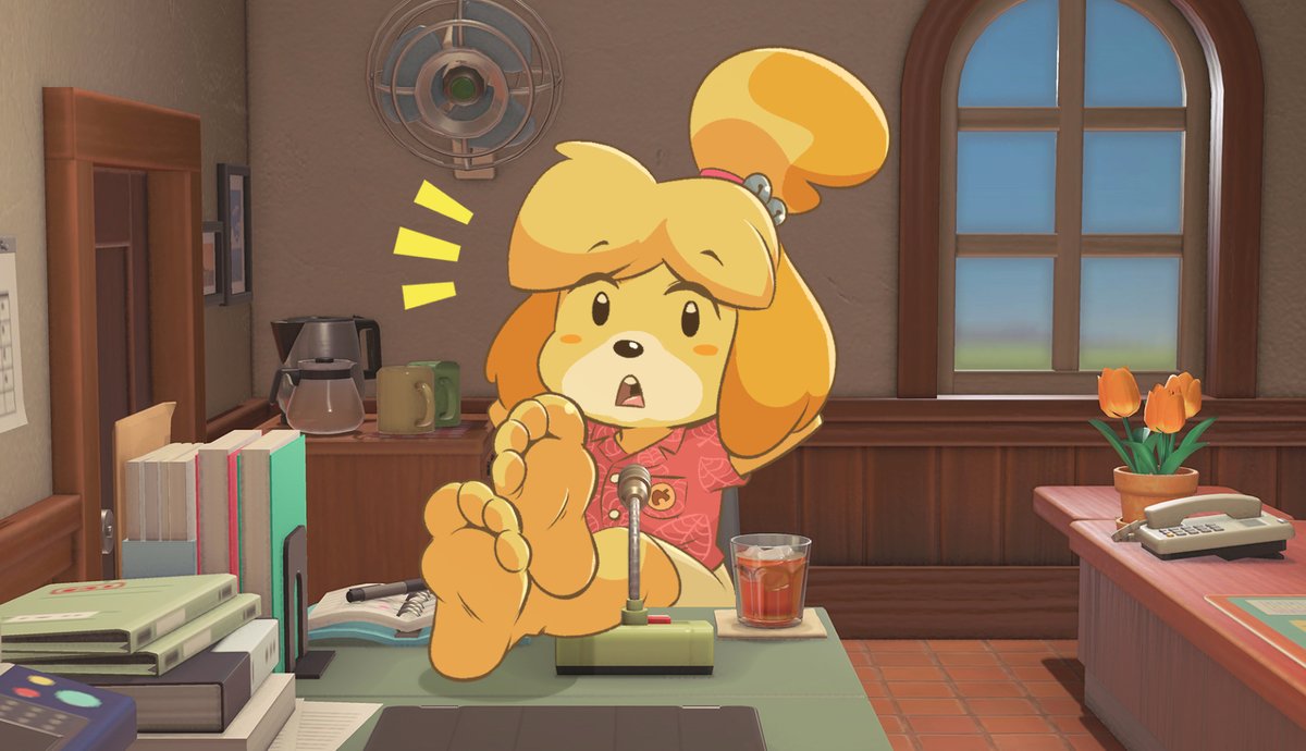 When you turn on Animal Crossing after a year. 

Isabelle: ...Oh! You still play this game?
