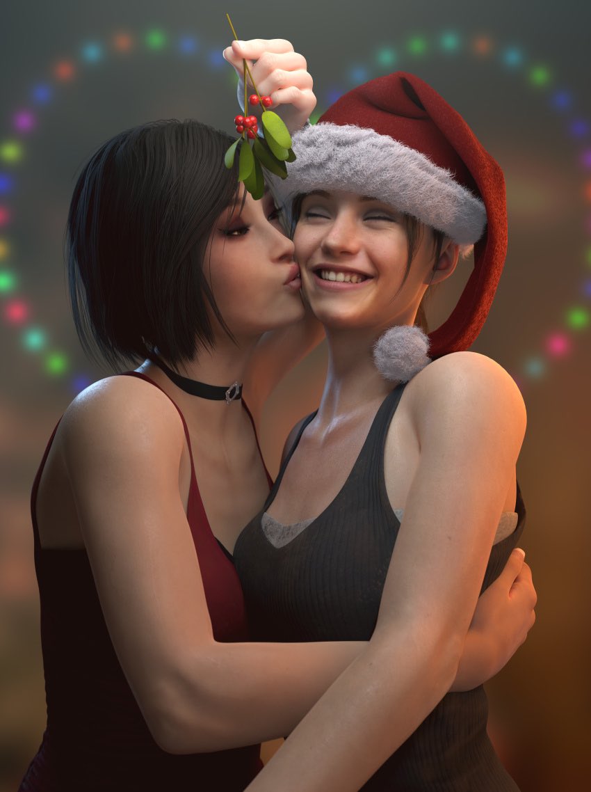 BitchlnRed's tweet image. Merry Christmas in fashionably late style, Ada’s speciality.

Art source-
