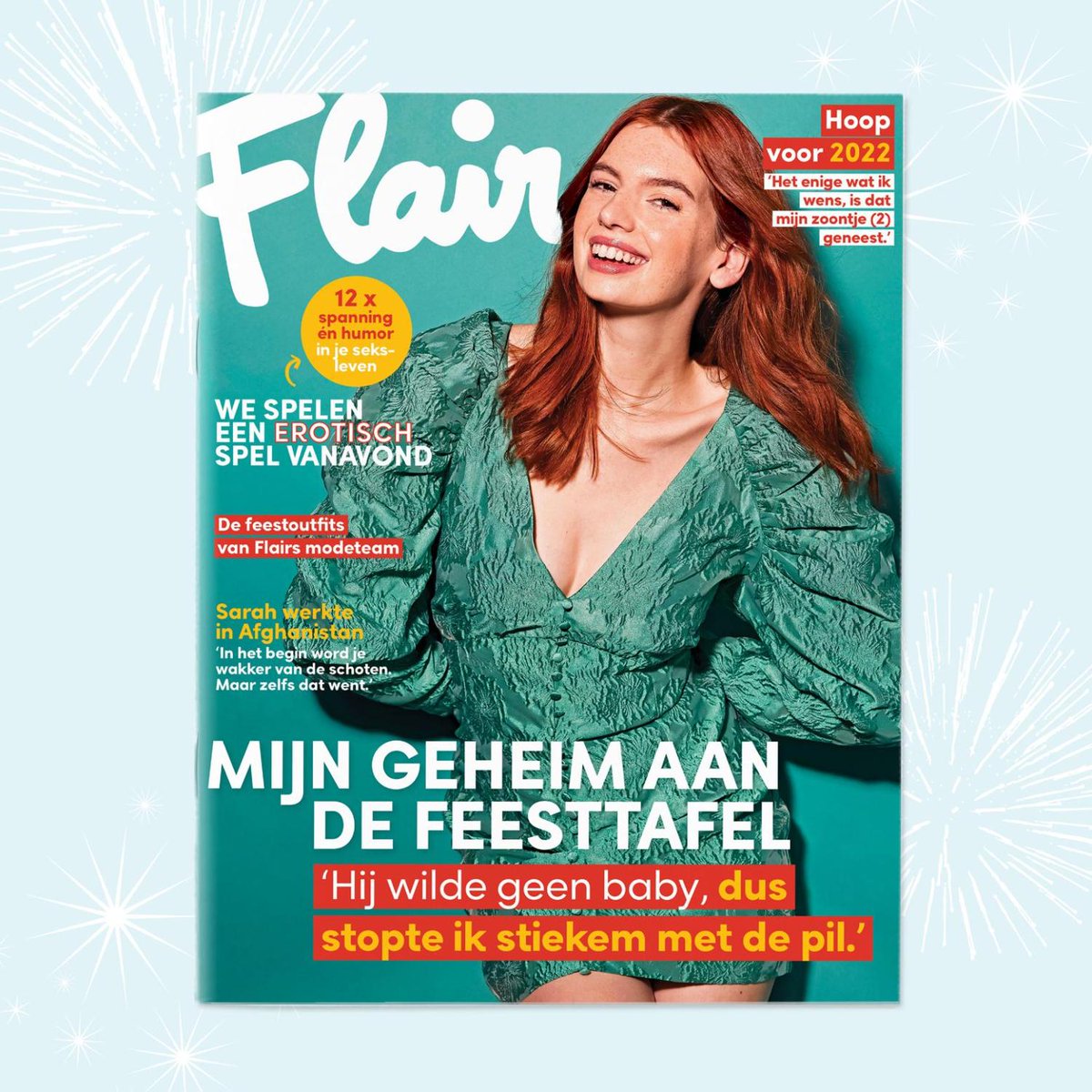 FlairBelgie's tweet image. Hoera, je nieuwe Flair is er! ✨ En het is de allerlaatste van 2021, dus snel naar de (kranten)winkel rennen is de boodschap!