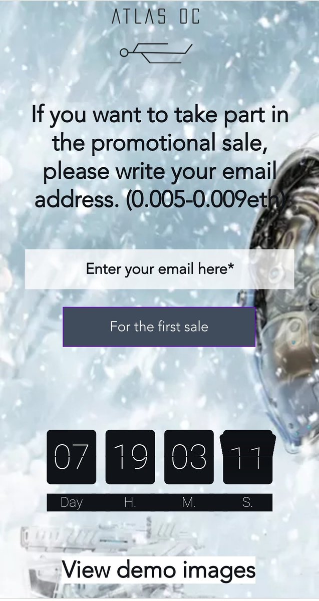 The nft collection that Atlas Oc Robot has printed for the production of energy capsules will be with you soon, send a request from the website for the cheapest price.
#nft #NFTGiveaway  #NFTs  #opensea #elonmusk #atlas #NFTdrop 
atlasoc.com