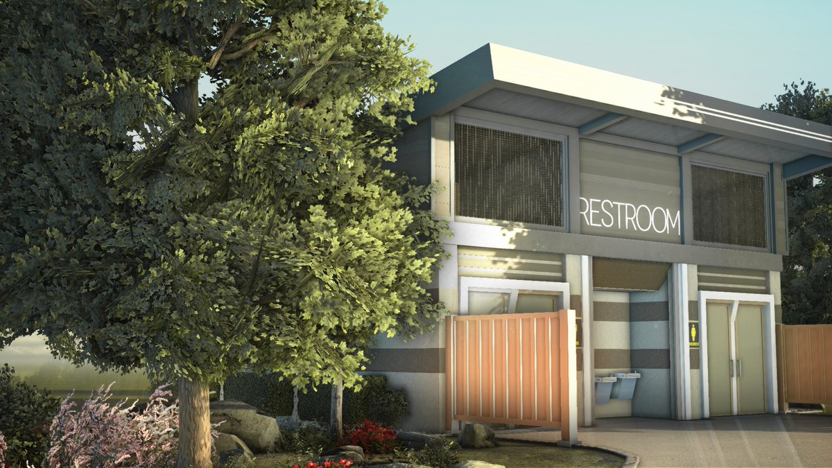 Been working on the Realistic Collection Restroom :D 

-Version 1 - Usable by guests in the park featuring 2 bathroom buildings.
-Version 2 - Non-usable by guests in the park, but features heavy interior work.

#planetcoaster #worldofsolaris #realism #pcgaming