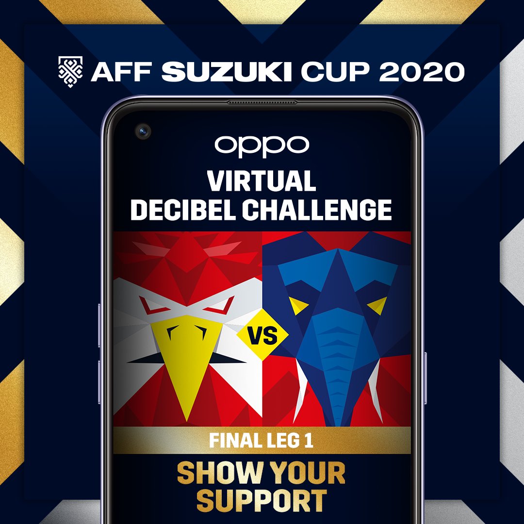 aseanutdfc's tweet photo. ๐ It's the first leg of the #AFFSuzukiCup2020 final and your team needs you ๐ช
๐ Make some noise virtually and leave your messages of support to your respective sides in the comments.
Let's go! ๐
#AFFSuzukiCup | #RivalriesNeverDie | #OPPOA95 | #TheSmartPerformer | @oppo https://t.co/gzRHETnChN