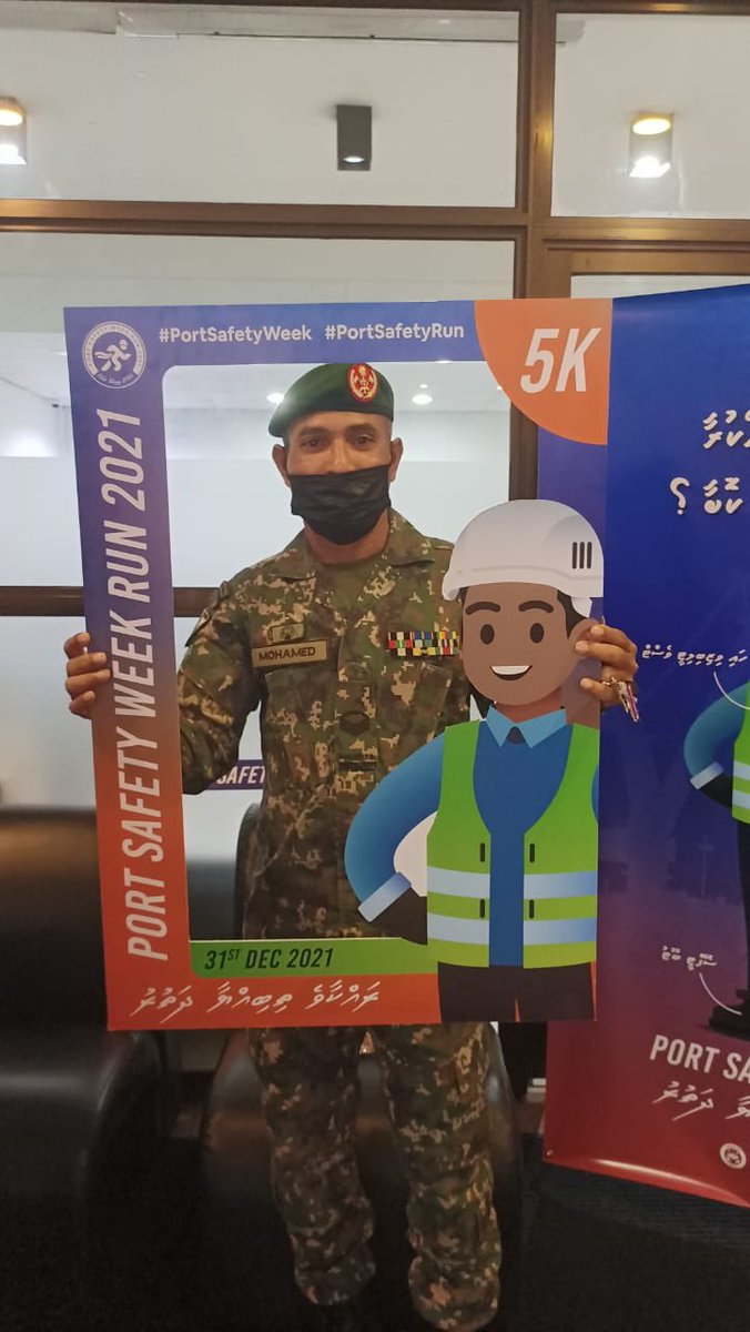 Portmv's tweet photo. #PortPortSafetyWeekRun #5K will be held on 31st December 2021 at 06:30hrs.
Location: Hulhumalé International Terminal
#PortSafetyRun #PortSafetyWeek2021 https://t.co/dNd7kIh6Ne