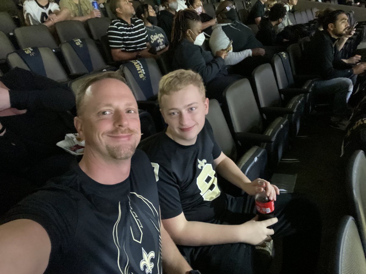 Me and my boy! #WHODAT #SaintGameday