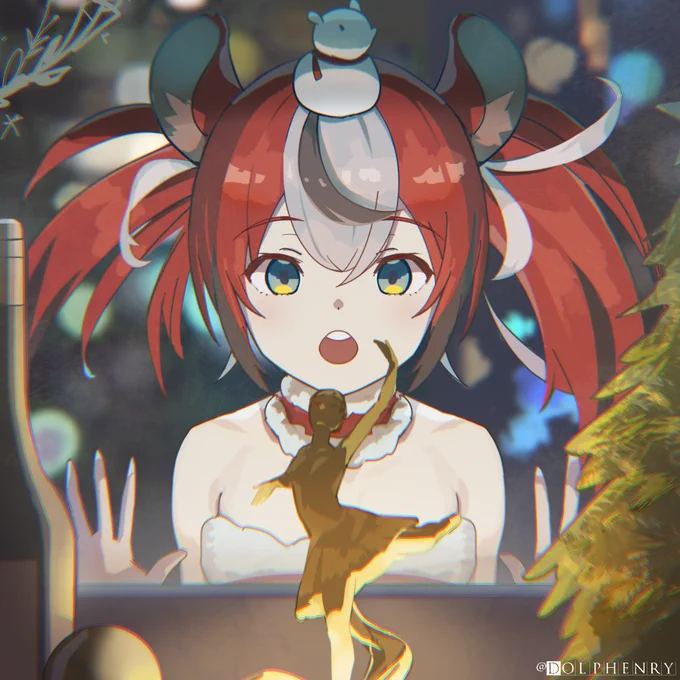 <12 Days Of Christmas>
9- lady's dancing

(This series is based on holoEN's 12 Days Of Christmas song🎅)
#12DaysofholoEN
#illustrayBAE
 #ベーアート 