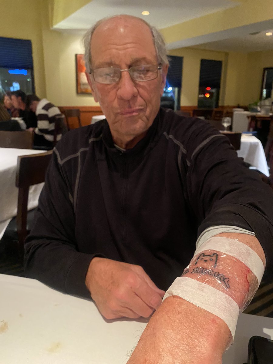 coolcoffeedan's tweet photo. MY FCKIN 84 YEAR OLD GRANDPA GOT A TATTOO TO CELEBRATE MY NFT DROP 😭😭😭😭😭😭😭💕💕💕

WTF IS LIFE?????????????????? https://t.co/JnKp02OQ2L