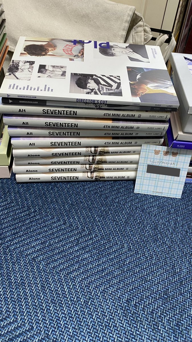 shopmeraki_ph's tweet photo. ☆SEVENTEEN UNSEALED ALBUMS☆ 

Alone Albums
₱ 280ea + lsf 

Directors Cut Albums
₱ 230ea + lsf 

♡dop: 3-5 days reservation
♡eta: February
♡ at kr add 

mine + album + version https://t.co/vTOQhWtGFn