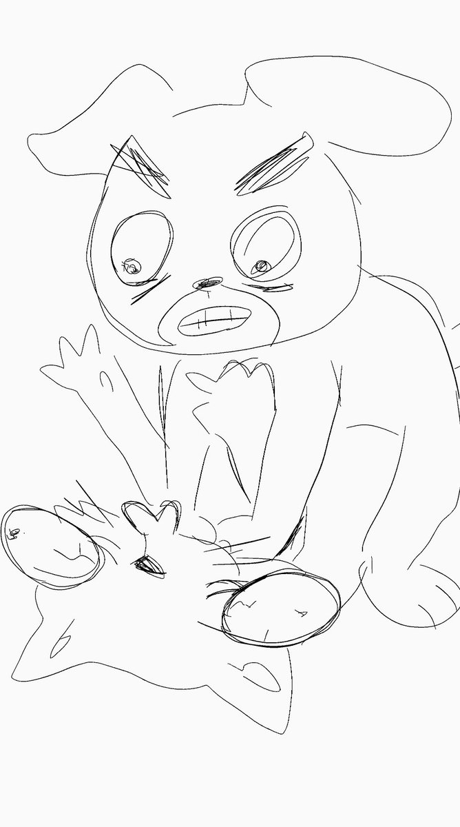 i forgot i drew this on my phone when playing animal royale lmao 