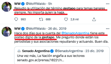 Jorge_Elbaum's tweet photo. Las dos caras del Papanata Pretencioso Waldo Wolff ( #PPWW ) Una de 2019 y otra de 2021. El sujeto pavonea, enjuto, de convicciones y valores. Prototipo grouchiano de: "Estos son mis principios. Y si no le gusta, tengo otros". https://t.co/9doKikAn91
