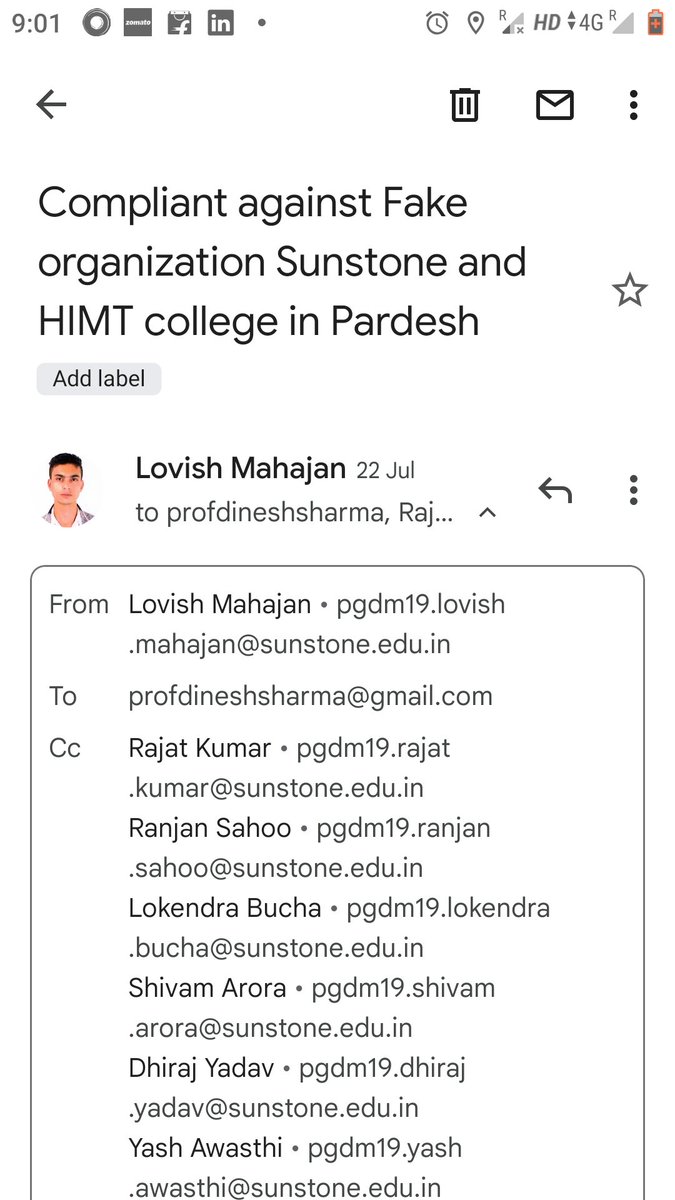 LovishMahajan13's tweet photo. Students in tension UP authority and AICTE is sleeping
College like HIMT greater Noida and Sunstone company is looting students
#wakeupAicte
@myogiadityanath @SunstoneEdu @HIMTGroup1 @dmgbnagar @EduMinOfIndia @FinMinIndia @Republic_Bharat 
Cancel the Licence of HIMT @AICTE_INDIA https://t.co/EEEK7sLtop