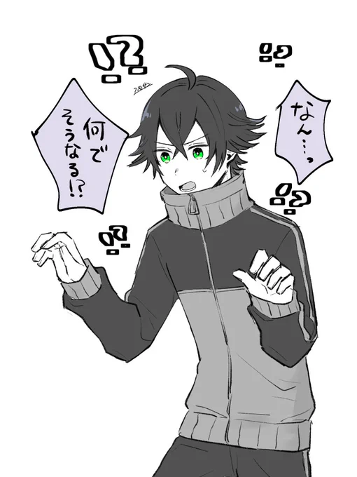 謎シチュ水しんしくん。ラフを描いた時の私は何を考えてたんだろう…… 
