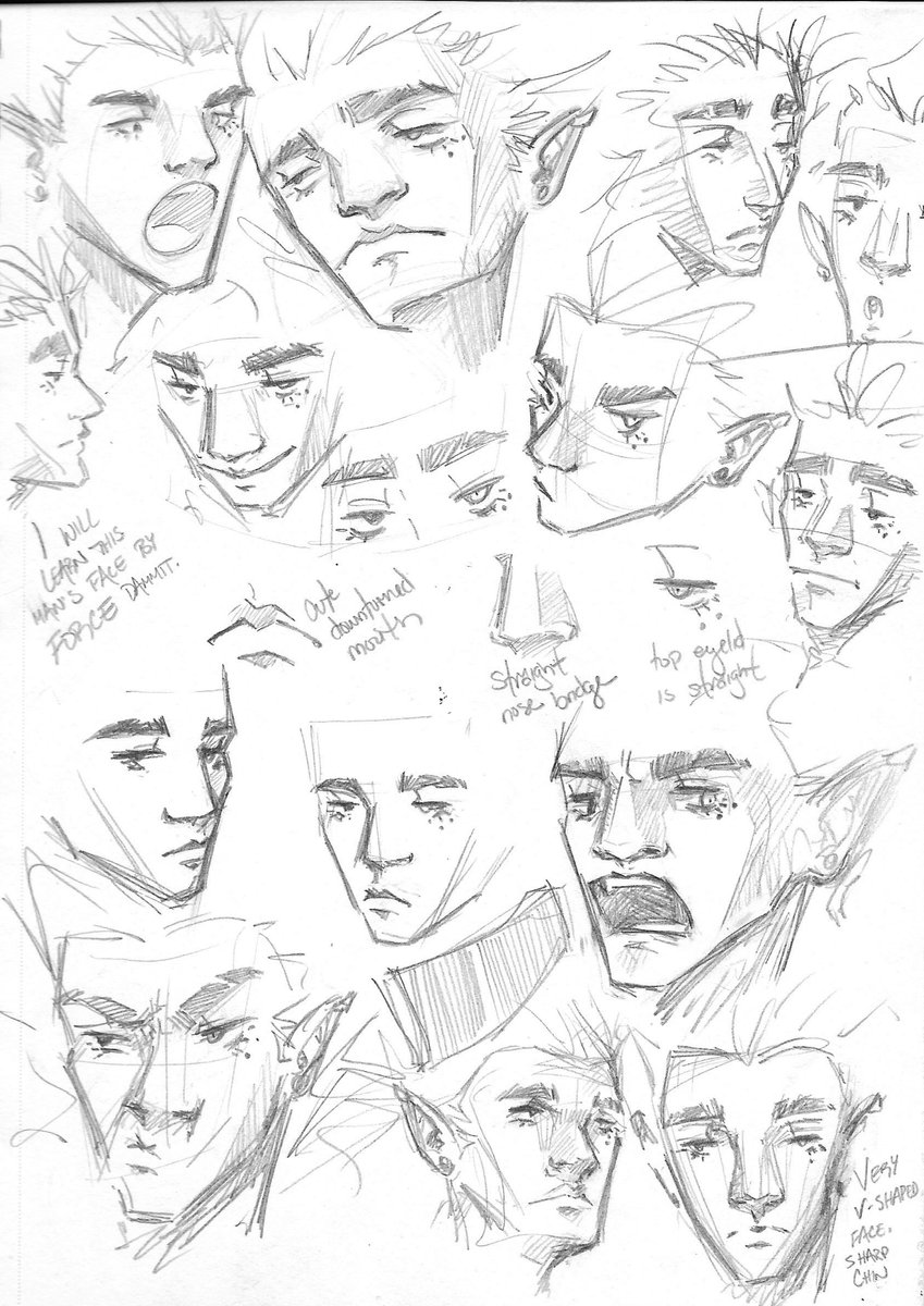 u ever have an oc's face that u just Cannot Draw so u devote a page to it 