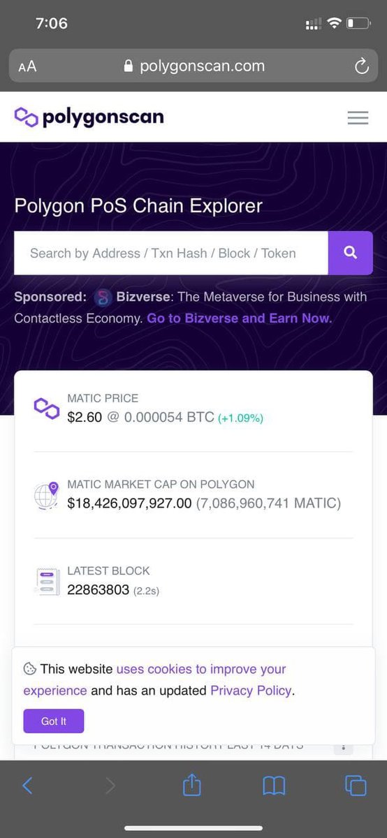 In this screen, it has a strong project. Can you see it? 
👀
$BIVE #cryptocurrency #MATIC #Polygon #Metaverse #WEB3