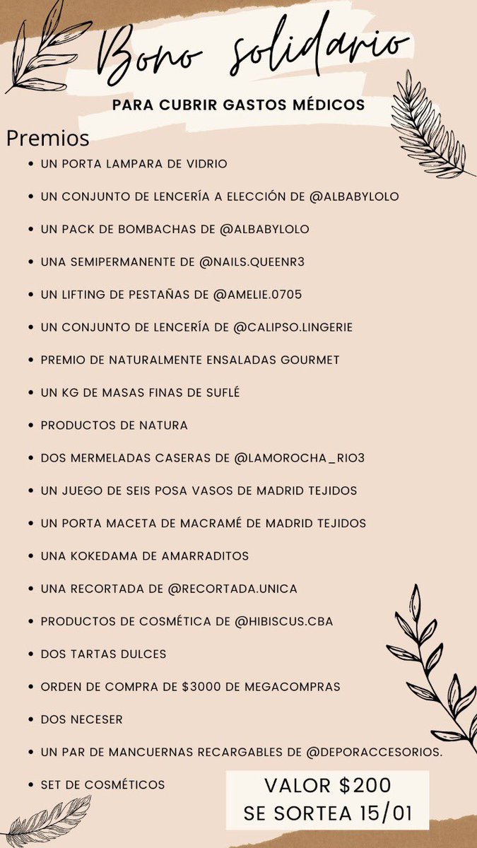 BPaulii's tweet photo. Es para una amiga, su familia no puede cubrir los gastos de internación. Su colaboración sería de gran ayuda!! Gracias ✨❤️ @VivireNuevaCba https://t.co/lfL3QhcfqX