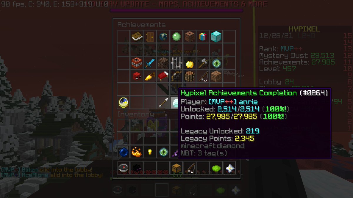 QuoteGuild's tweet image. Congratulations @endermanrie on becoming the first player to max all current games on Hypixel! Your dedication and will power are unmatched, we are so proud of everything you have achieved!