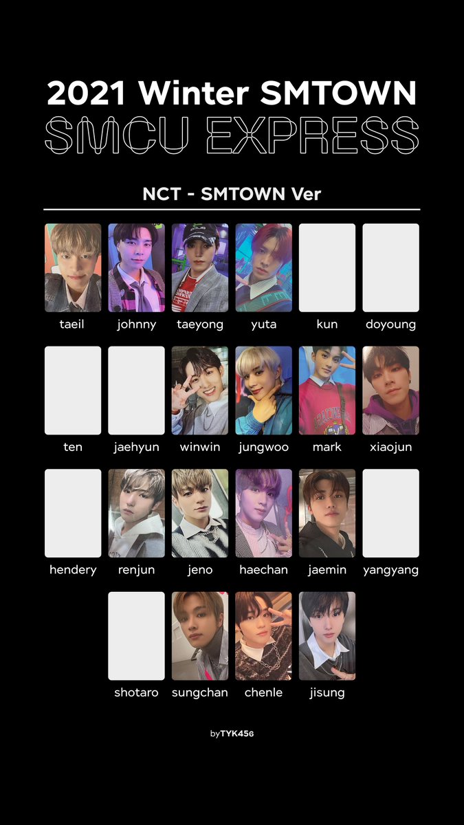 2021 Winter SMTOWN - SMCU Express NCT photocard template (+ jaemin